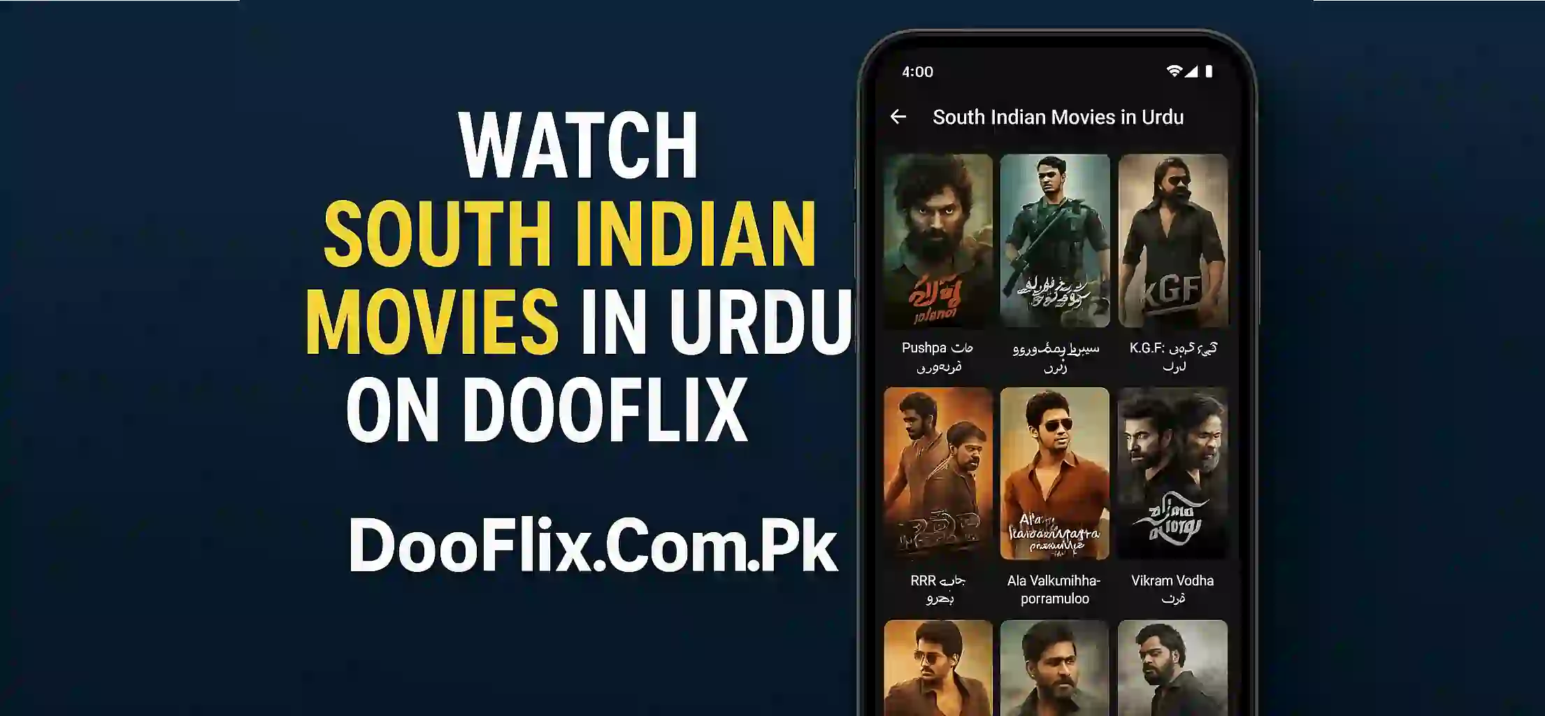 Watch South Indian Movies in Urdu on Dooflix (1)
